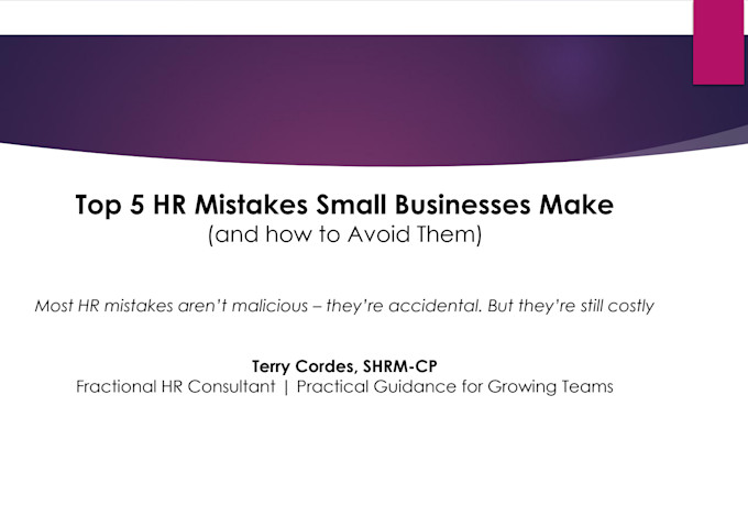be your fractional HR business partner